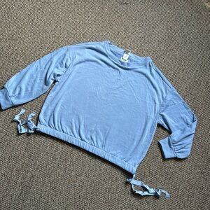 NWT Lou & Grey Soft Blue Knit top sweater